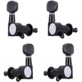 thumbnail image 1 of Yazoeia 2L 2R Ukulele Tuning Pegs, Deluxe Set for Musical Instruments, Black CJC912-201472, 1 of 7