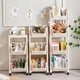 thumbnail image 2 of Desktop Storage Shelf With Wheels Trolley Shelf Removable Landing Trolley High Quality, 2 of 5