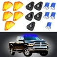 thumbnail image 3 of CCIYU 5 Pack Amber Cab Marker Clearance Light + Blue T10 8SMD LED Bulbs w/Bases Replacement fit for Replacement fit for Ford E-150 E-250 F-250 F-350 F-450 Super Duty, 3 of 5