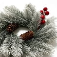 thumbnail image 7 of CozeLy Artificial Needle Red Christmas Wreath for Front Door Window, Christmas Hanging Decorations Winter Holiday Wreath Christmas Door Decor, 7 of 7