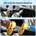 thumbnail image 5 of R12 to R134A AC Fitting Conversion Adapter Kit, Quick Coupler Valve A/C 90 Port Retrofit Adapter High/Low Pressure, 5 of 5