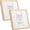 Gold-6x6 Mat 5x5 (2PK), variant on Green 5x7'' Metal Picture Frame Set Of 2 With Acid Free Mat For 4x6'' Advanced Wavy Border Design Real Glpanel Anding Desktop Disp