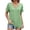 Green, variant on CAIVO Womens Tops Basic T Shirt Casual V Neck Short Sleeve Solid Color Cozy T-Shirts