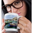 thumbnail image 2 of 3drose, Hotel Buildings and Traditional Luzzu Boats, Gozo Island, Malta., 15oz Mug, 2 of 6