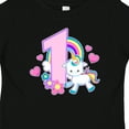 thumbnail image 4 of Inktastic I Am 1 Year Old with Unicorn and Hearts Girls Baby T-Shirt, 4 of 5