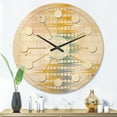 thumbnail image 2 of Designart 'Abstract Retro Design VIII' Mid-Century Modern Wood Wall Clock, 2 of 5