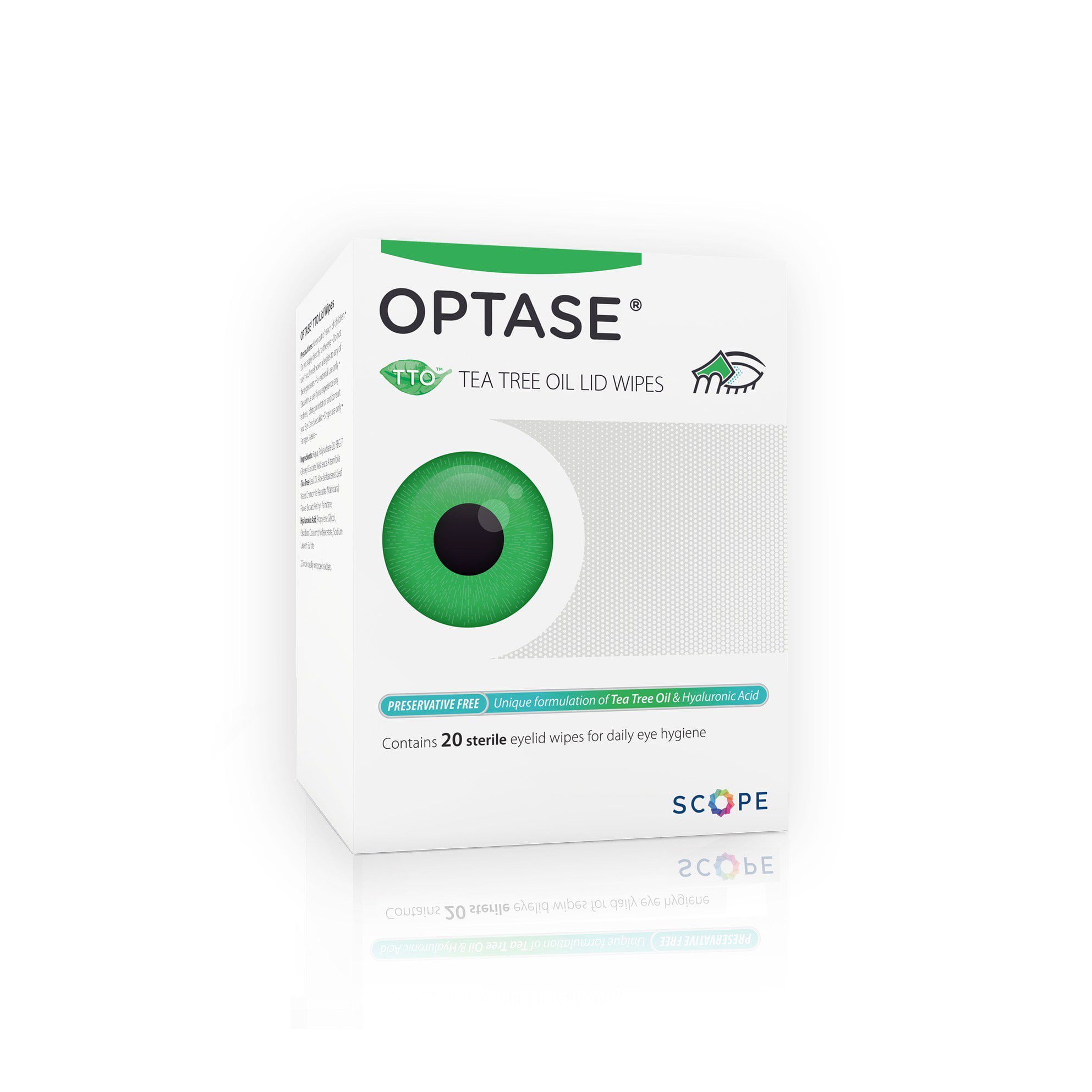 Optase TTO Eye Lid Cleansing Wipes (20 Wipes)