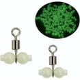 thumbnail image 4 of 50pcs 3 Way Luminous Rolling Barrel Fishing Swivels Luminous Beads Swivel and Snap T Shape Fishing Connector Sea Freshwater Fishing Tackle Accessory (Large), 4 of 6