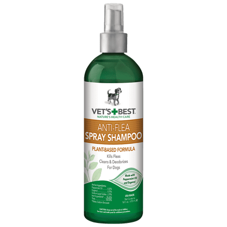 Vet's Best Anti-Flea Spray Dog Shampoo. 16 oz, USA (Best Anti Lick Spray For Dogs)