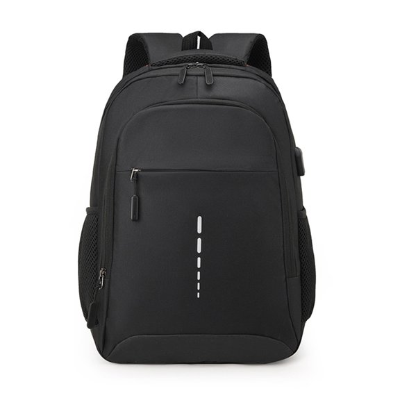 Multi‑Compartment Business Backpack, Breathable Padded Strap Casual Daypack for Men Women Students Outdoor Activities Black A