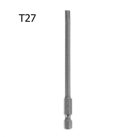 

BAMILL 1PC Magnetic Torx Screwdriver Bit 100mm Long T8 T10 T15 T20 T25 T27 T30 T40