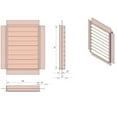 thumbnail image 5 of Copper Louvered Gable End Vent Vent Size: 24" W x 48" H, Mount Type: Flush, 5 of 5