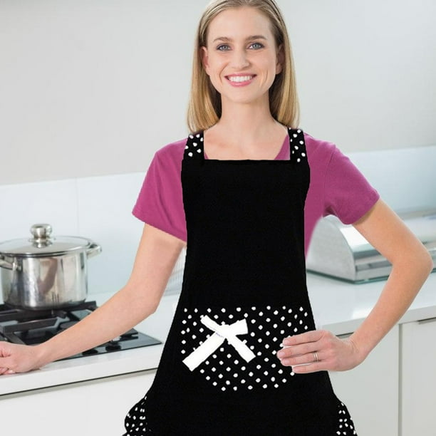 Aparatos de cocina, Accesorios de cocina, Utensilios de cocina, Delantal de cocina con lazo Delantal de restaurante Adorable delantal de poliéster