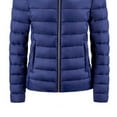 thumbnail image 6 of Lovskoo Womens Winter Coats Quilted Jacket Temperament Long Sleeve Versatile Lightweight Cotton Padded Jacket Stand Collar Jacket Dark Blue, 6 of 7