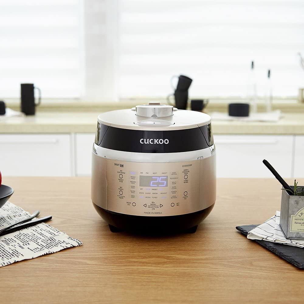 Cuckoo EHSS0309FG Electric Induction Heating Pressure Rice Cooker Gold Walmart