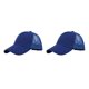 thumbnail image 3 of Gorra de béisbol Qarigey con correa ajustable y protección solar azul CC636-7, 3 of 6