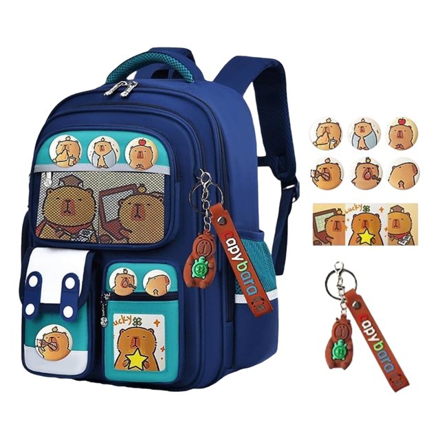 Stylish Cute Children's Backpack for School Daily Use Comfortable Carry Durable Fabric Large Capacity Storage Companion