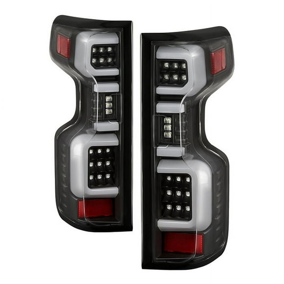 Spyder Automotive Tail Light Assembly 5087270 LED; Clear Lens; Black Housing; Red/Amber/White Bulbs; Set Of 2