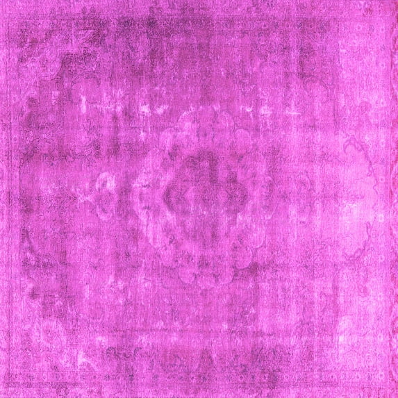 Ahgly Company Indoor Square Persian Pink Traditional Area Rugs, 4' Square