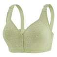 thumbnail image 2 of Loopsun Women's Bras Plus Size, Women Plus Size Thin Front Closure Sports Yoga Bra Daily Activewear Green, XXXXL, 2 of 3