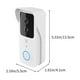 thumbnail image 3 of XWSHYW Seguridad Timbre de Puerta En Video Inalámbrico Remoto Inteligente, Timbre Visual Compatible En Wifi 2.4G/5G, Visión Nocturna Hd En 1080P, Audio Bidireccional En Dos Baterías de Litio y Máquin, 3 of 6