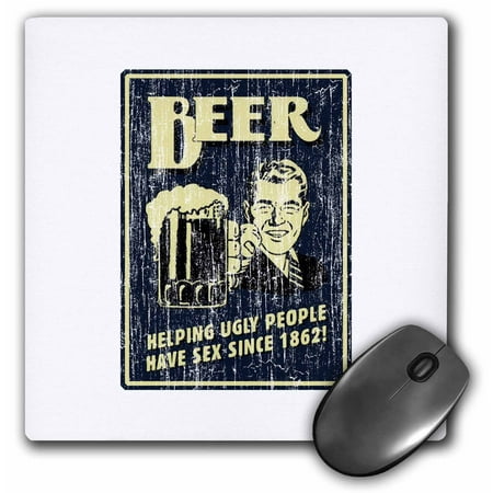 3drose Beer Helping Ugly People Have Sex Mouse Pad 8 By 8 Inches
