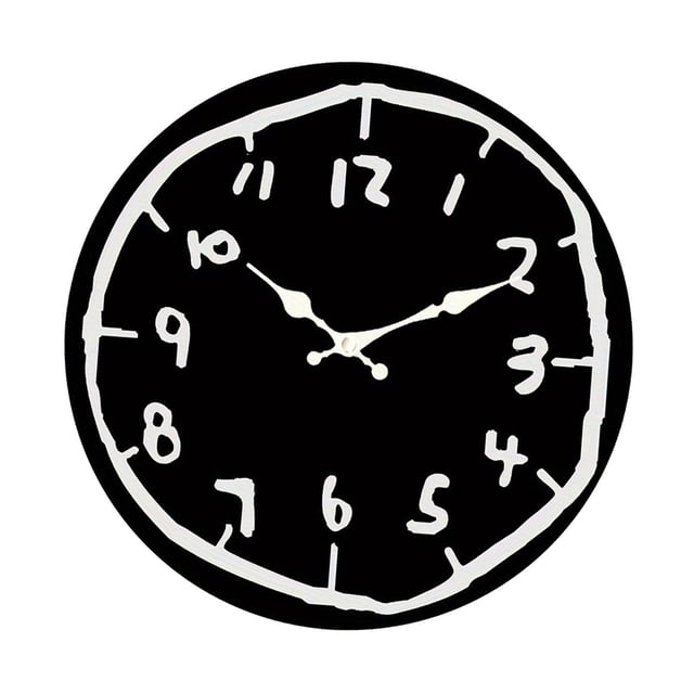 Reloj de pared de movimiento silencioso, redondo, de 30 cm (12 pulgadas), decorativo, para interiores. 10022