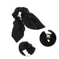 thumbnail image 3 of Unique Bargains 1 Pc Elegant Solid Scrunchies Black, 3 of 4