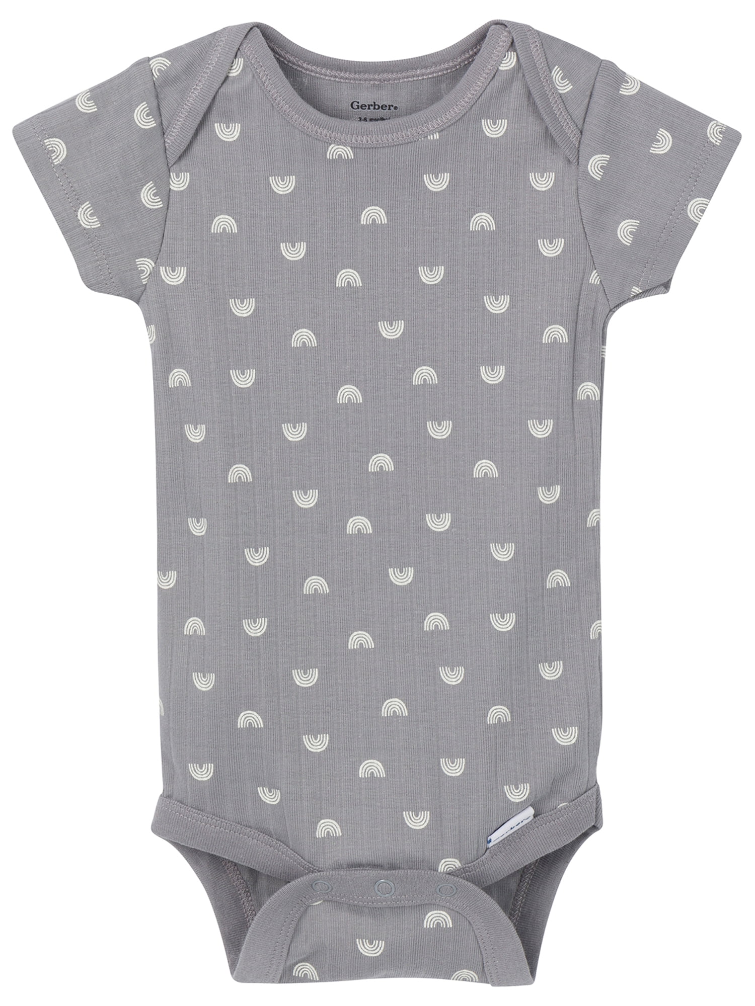 Gerber Gender Neutral Short Sleeve Variety Onesies, 3-Pack, Sizes Newborn - 6/9 Months