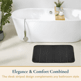 thumbnail image 2 of ComfiTime Memory Foam Bathroom Rug, Non-Slip Bath Mats for Bathroom Floor, Soft & Ultra Absorbent Shower Mat, Quick Dry Machine-Washable Bathmat for Shower & Tubs, 17 x 24, Black, 2 of 9