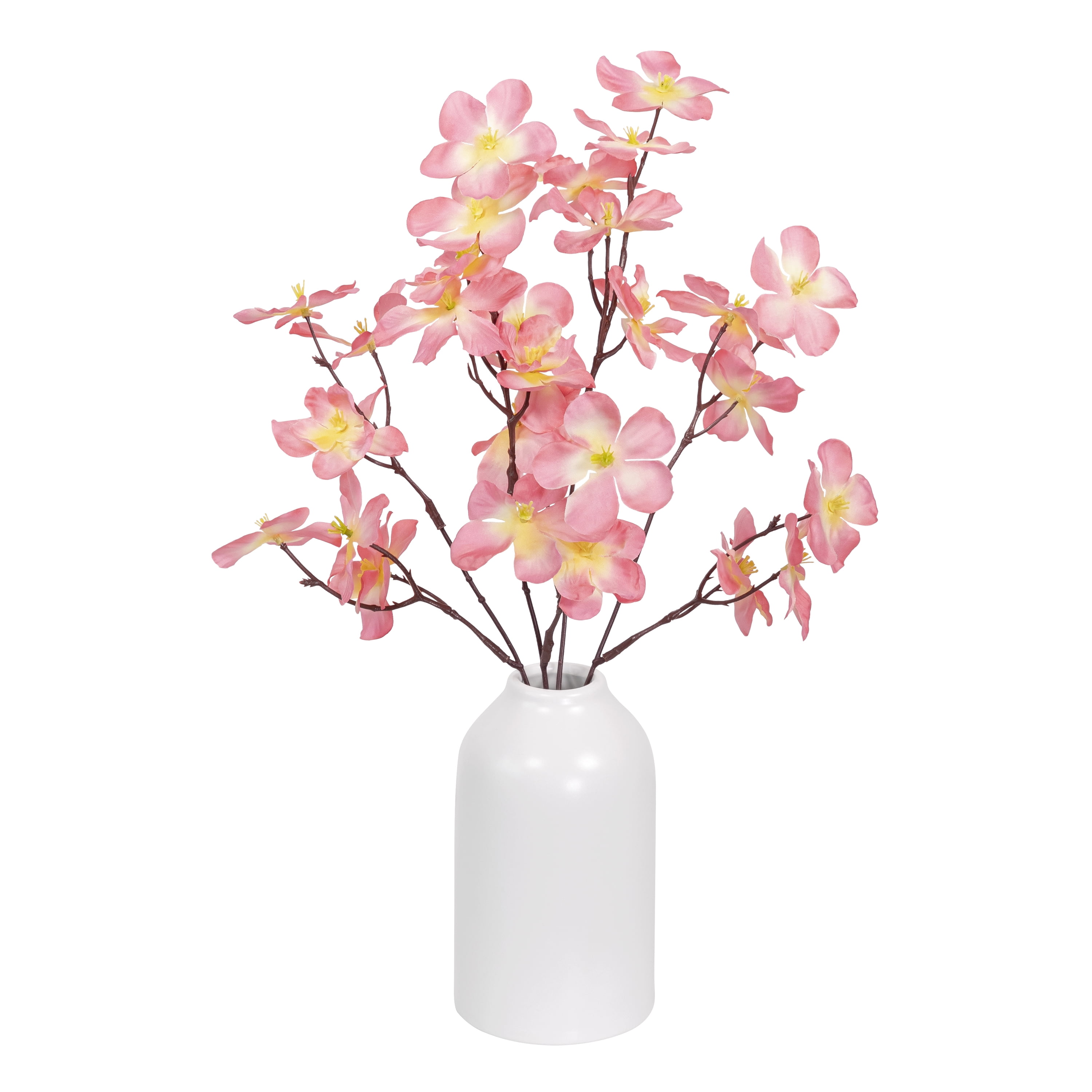 Mainstays 16" Artificial Silk Pink Cherry Blossom Pick