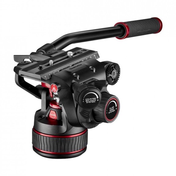 Manfrotto 608 Nitrotech Fluid Video Head with Continuous Counterbalance and Ultra-Smooth Motion Control