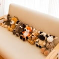 thumbnail image 3 of Juguetes de peluche de animales de la selva para niños, muñeco de peluche suave, perro, cebra, elefante, León, zorro, jirafa, compañero de juegos, regalos de navidad, 3 of 5