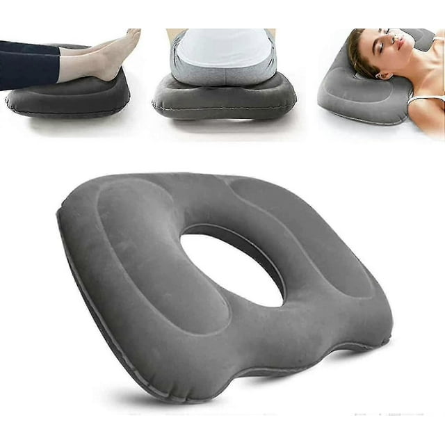 Cojín ortopédico para aliviar el dolor - Almohada inflable para hemorroides, embarazo, coxis y úlceras por presión - Apoyo posparto