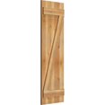 thumbnail image 2 of 16 1/8"W X 51"H Timbercraft Three 5 3/8" Boards Joined Board-N-Batten Shutters W/Z-Bar, Rough Sawn Western Red Cedar (Per Pair), 2 of 13