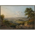 thumbnail image 2 of Peter Birmann 14x11 Black Ornate Wood Framed Double Matted Museum Art Print Titled: View from Muttenzer Quarry on Basel (‘Environs De Bale. Preface Sur La Carriere De Mutentz’) (1812), 2 of 5