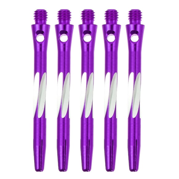 Miangastore Arbres de Fléchettes en Alliage d'Aluminium Violet avec Filetage Standard 2BA pour Jouer Chemin de Vol Optimisé