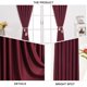 thumbnail image 5 of 2 cortinas nórdicas de alta precisión para interiores, cortinas de tela para ventanas, accesorios para ventanas., 5 of 6