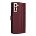 thumbnail image 3 of JTCASES Compatible with Samsung Galaxy S21 Plus 5G 6.7 inch Case Wallet Flip Folio Case [Kickstand] with RFID Blocking Card Holders [Shockproof] Wrist Strap Cover for Men Women Girls, Winered, 3 of 13