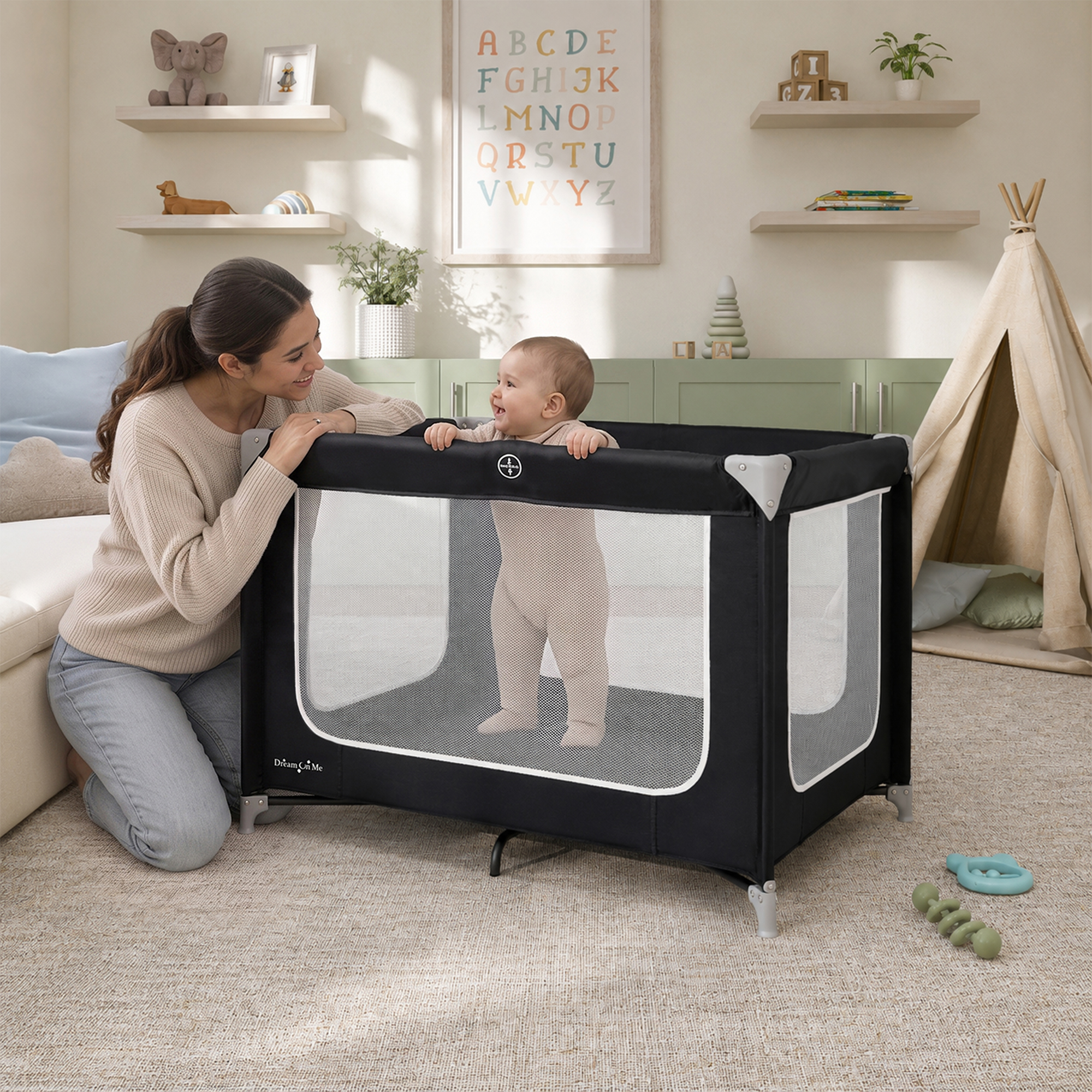 Dream On Me Zodiak Lightweight Foldable Portable Play Yard photo 8