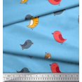 thumbnail image 3 of Soimoi Polyester Crepe Fabric Bird Clip Art Printed Craft Fabric by The Yard 52 Inch Wide, 3 of 3