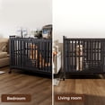 thumbnail image 3 of Heavy Duty Dog Crate 49 Inch, Escape-Proof Indestructible Cage for High-Anxiety Dogs, 3-Door Kennel with 4 Lockable Wheels and 2 Removable Trays Ideal for Large & Medium Breeds, 3 of 9