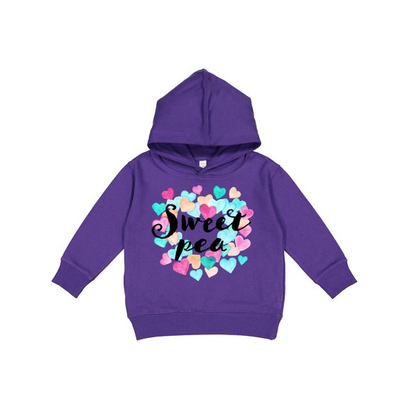 Inktastic Sweet Pea Hearts Toddler Hoodie