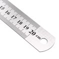 thumbnail image 4 of 8-inch (20cm) Stainless Steel Straight Ruler Inches and Metric Scale, 4 of 5