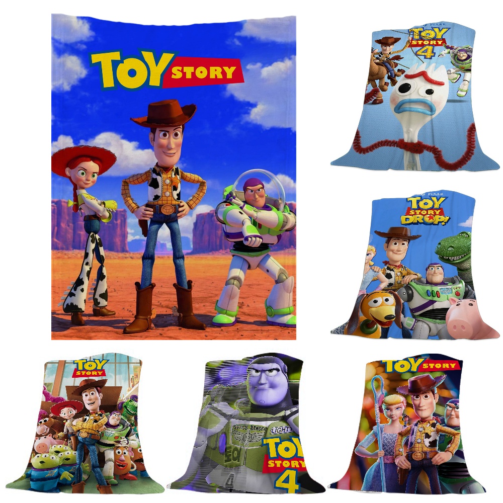 Cute Toy Story Cartoon Toy Story Blanket Anime Throw Blankets for Boys