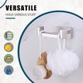 thumbnail image 2 of Gancho doble para toalla, soporte para toalla de baño individual de acero inoxidable SUS304, gancho doble para baño, soporte para barra de toalla montado en la pared, níquel cepillado Excelente Rendimiento, 2 of 5