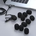thumbnail image 4 of Foam Cover For Lavalier Lapel Microphone, Windscreen For Mini Clip-on Mic, 10-pack, 4 of 5