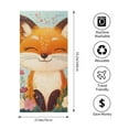 thumbnail image 4 of ZFLMY Fox Flowers Beach Towel for Women, Ultra-Soft Microfiber, Oversized 55.1x27.6, Quick Dry for Bathroom, Beach, Yoga, Camping, Hiking 55.1x27.6in, 4 of 7