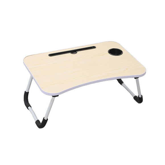 Bdday Foldable Bedside Breakfast Tray With Card Slot And Cup Bracket Multifunctional Snack Table Suitable For Dining Sofa Watch Movie And Work Sturdy And Stable