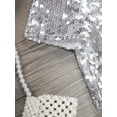 thumbnail image 5 of YONGHS Kids Girls Short Sleeves Sequin Open Front Crop Cardigan Party Bolero Shrug Silver 8, 5 of 7